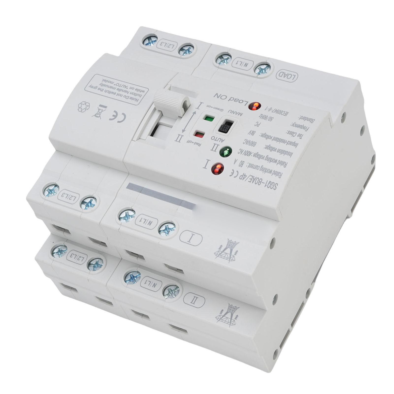 

Dual Power , 4P 80A Emergency Automatic Transfer for Home Millisecond ing with Electronic