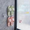 1/3 Pcs Slipper Rack Self-adhesive Bathroom Simple Slipper Hook Toilet Drainage Rack Wall Mounted Bedroom Storage Hook Shoe Drying Rack