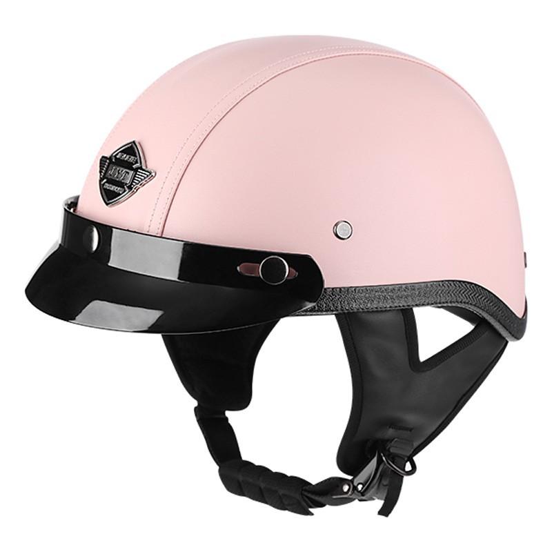 3C Certified Retro Half Helmet Scooter Motorcycle Riders Unisex All Season ABS Safety With Visor Options