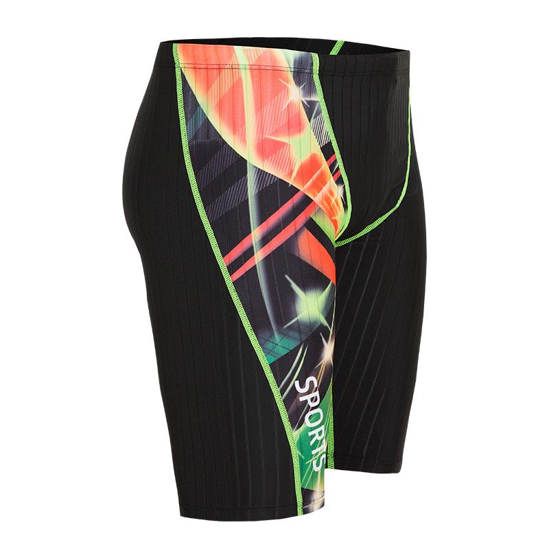 Men's Fashionable Quick-Dry Mid-Length Swim Trunks – Anti-Embarrassment, Professional Racing & Training.