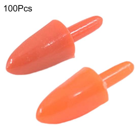 100Pcs Mini Snowman Nose Plastic Christmas Nose Ornament Translucent DIY Snowman Nose Craft