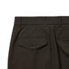 HISHANDER Two Pleats Tapered Pants