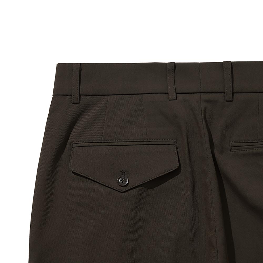 HISHANDER Two Pleats Tapered Pants