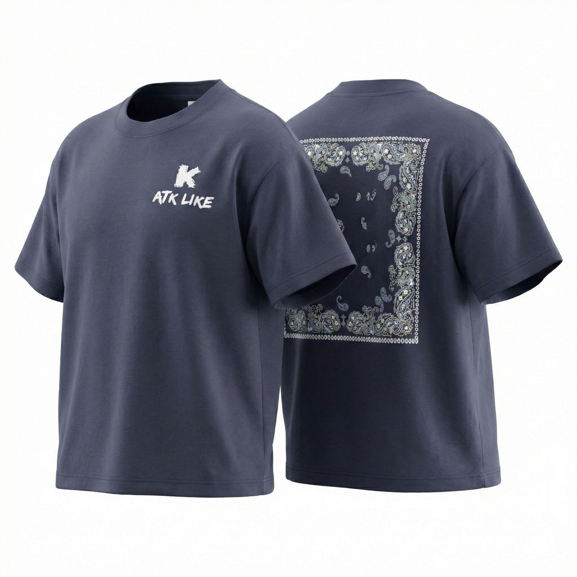 2026 Ape Family Japanese Style Summer Pure Cotton Tee for Boys and Girls 130cm серый