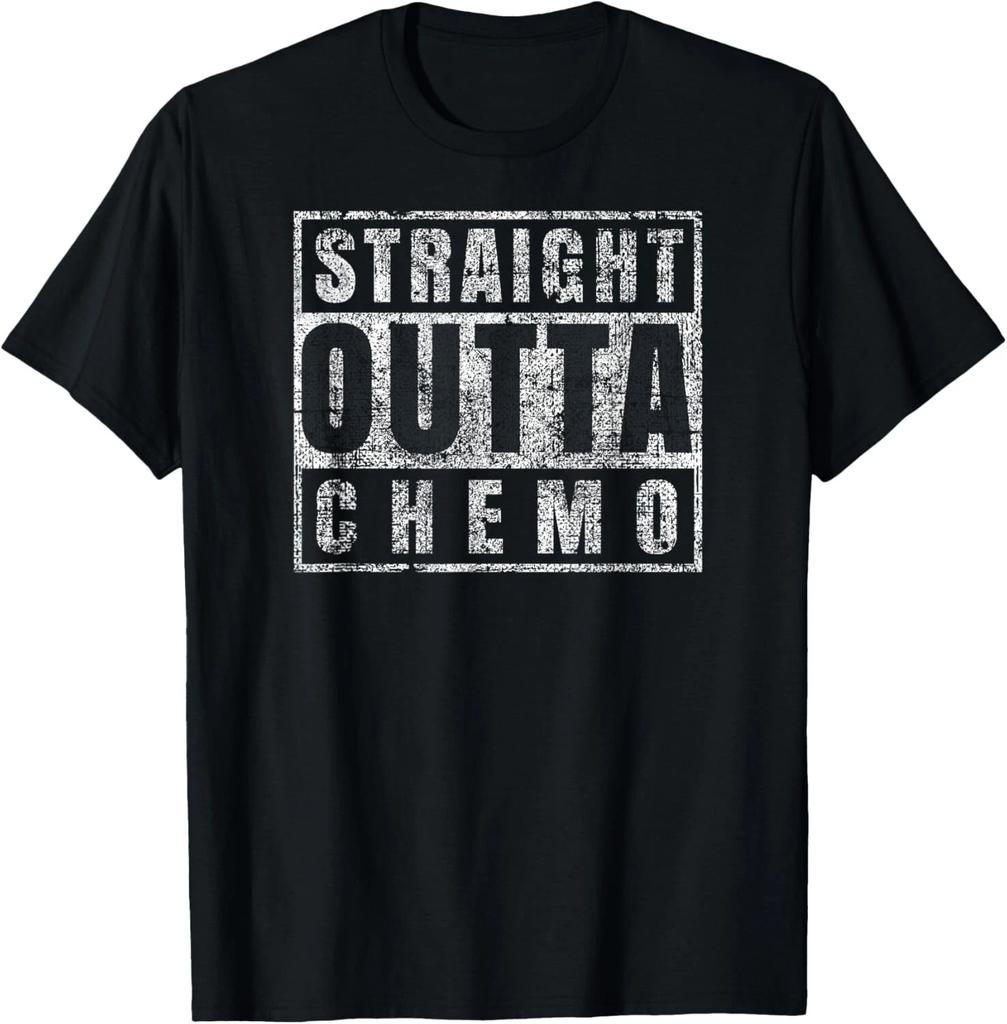 Funny Straight Outta Chemo Funny Battle Cancer Funny Gift Unisex T-Shirt
