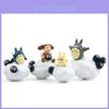 Cute Cartoon Cloud Totoro Girl Coal Ball Blue Cat Mini Model For Gift Giving And Home Decor