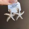 Zinc Zinc Alloy Starfish Stud Earrings Geometric Korean Style Earrings Funny Starfish Ear Studs  Ladies