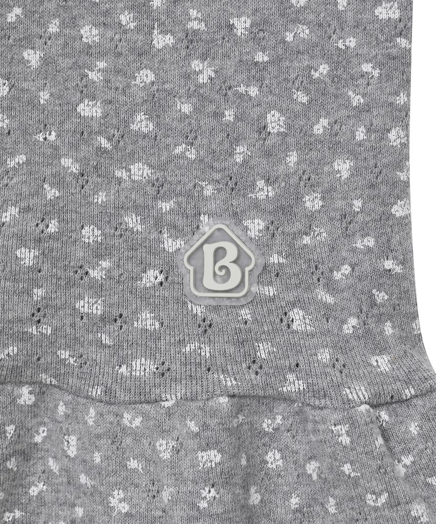 BAUF Flower Frill Leggings Pants [Gray]