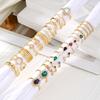 Simple Colored Beach Ring - Retro Butterfly Ring Set Combination