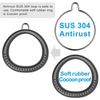 SELEWARE Rust Proof Soft Rubber Cocondo Proof Gymnastics Ring Fitness Ring Exercise Ring Gym Ring Climbing Ring Pack of 2 Non-Slip