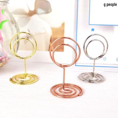 Peacock Memo Clip - Cute Round Desktop Holder for Cards & Numbers