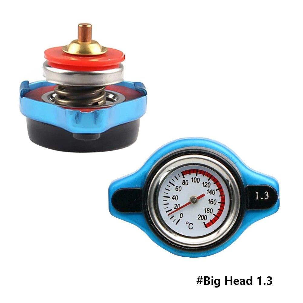 0.9Bar 1.1Bar 1.3 Bar Thermost Radiator Cap Tank Cover Water Temperature Gauge Cover Racing Car Big or Small Head