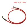 Motocykl Dirt Bike Opletená brzdová hadice Ocelové brzdové lanko Hydraulická trubka 28 stupňů Banjo 500mm-1200mm pro univerzální motocykl