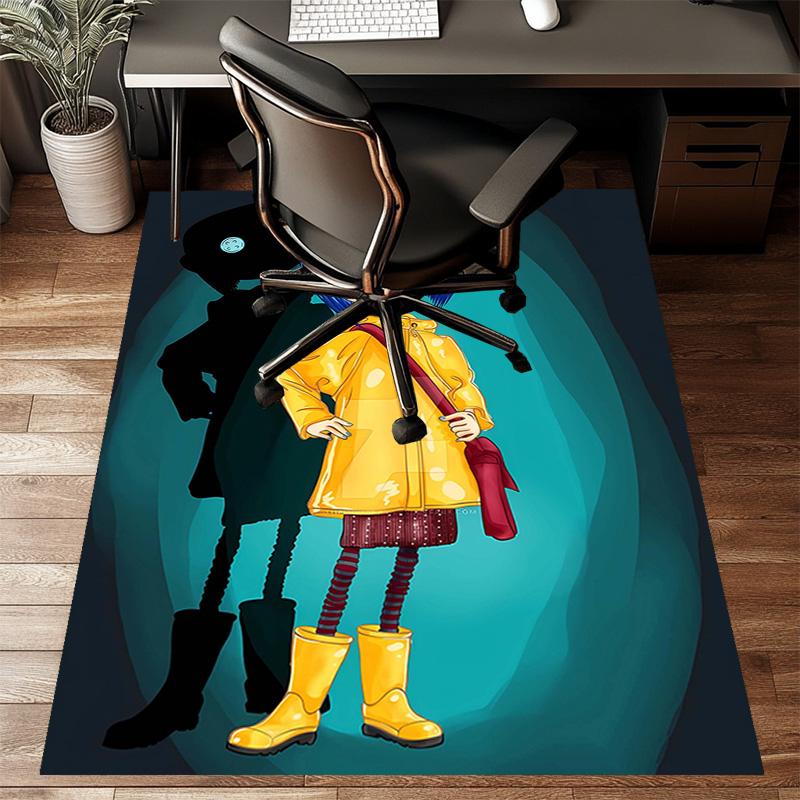 1pc Coraline (6) Design Printed Area Rug Carpet for Bedroom Living Room Home Decor Rugs Mat Non Slip Mat Rug for Bedside