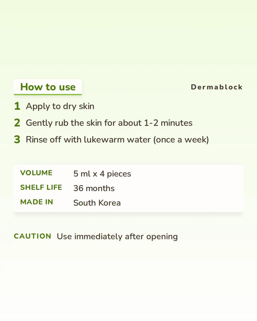 Dermablock PDRN Algen-Peeling 5 ml 4 Stück (von Cell Fusion C)