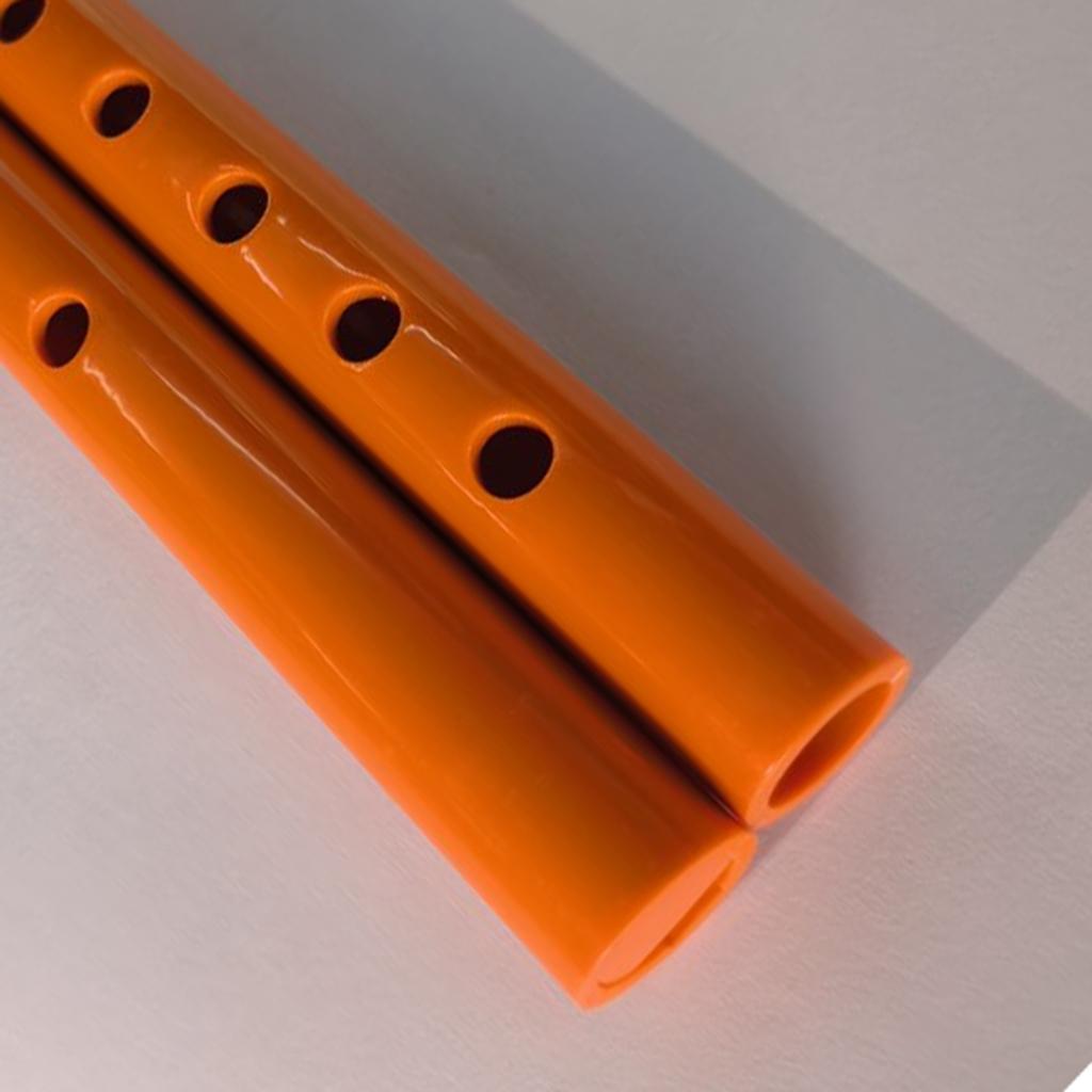 A1A2 Plastic Flutes Musical Instrument Early Education Develop Recorder Portable 6 Holes Clarinet for Kids Beginners Students