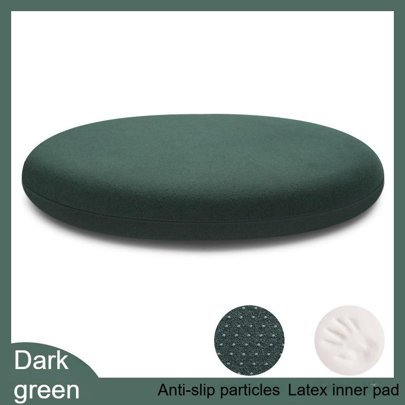 35cm/40cm/45cm Rond Geheugenschuim Kussen - met Elastische Rits Afneembaar Kussen, Ontworpen met Langzame Terugslag om Zinken te Voorkomen 35x35x3.5cm donkergroene kleur