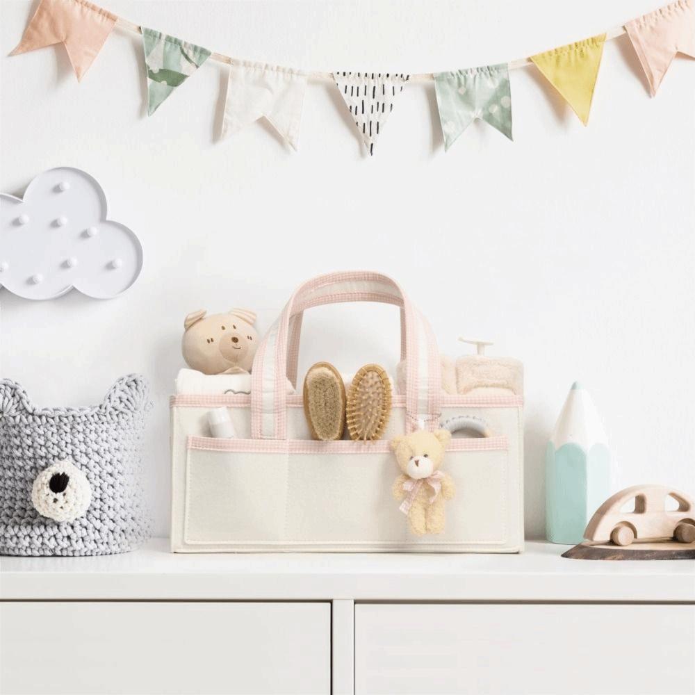 Filz Kinderzimmer Aufbewahrungskorb Große Kapazität Windeltasche Geschenk für Babyparty