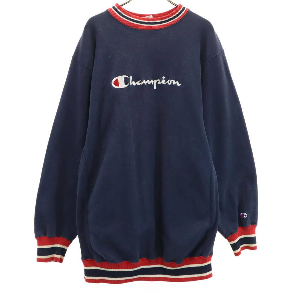 Champion 90s Old embroidered tag made in USA Long sleeve Reverse Weave Sweatshirt trainer Men's Used