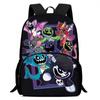 Lachende Crittersnig Htmare Peripherie Anime Rucksack Herren- Und Damen-Schultaschen