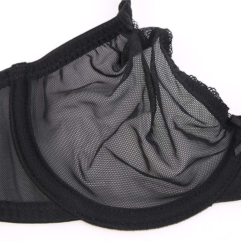 European Ultrathin Varsbaby American Transparent Mesh Lingerie Set