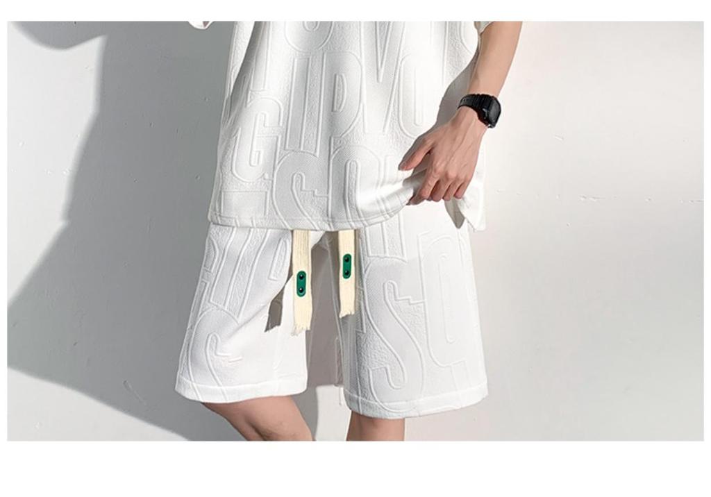 Men's Plus Size Casual Summer Two-Piece Set: Short-Sleeve T-shirt & Shorts