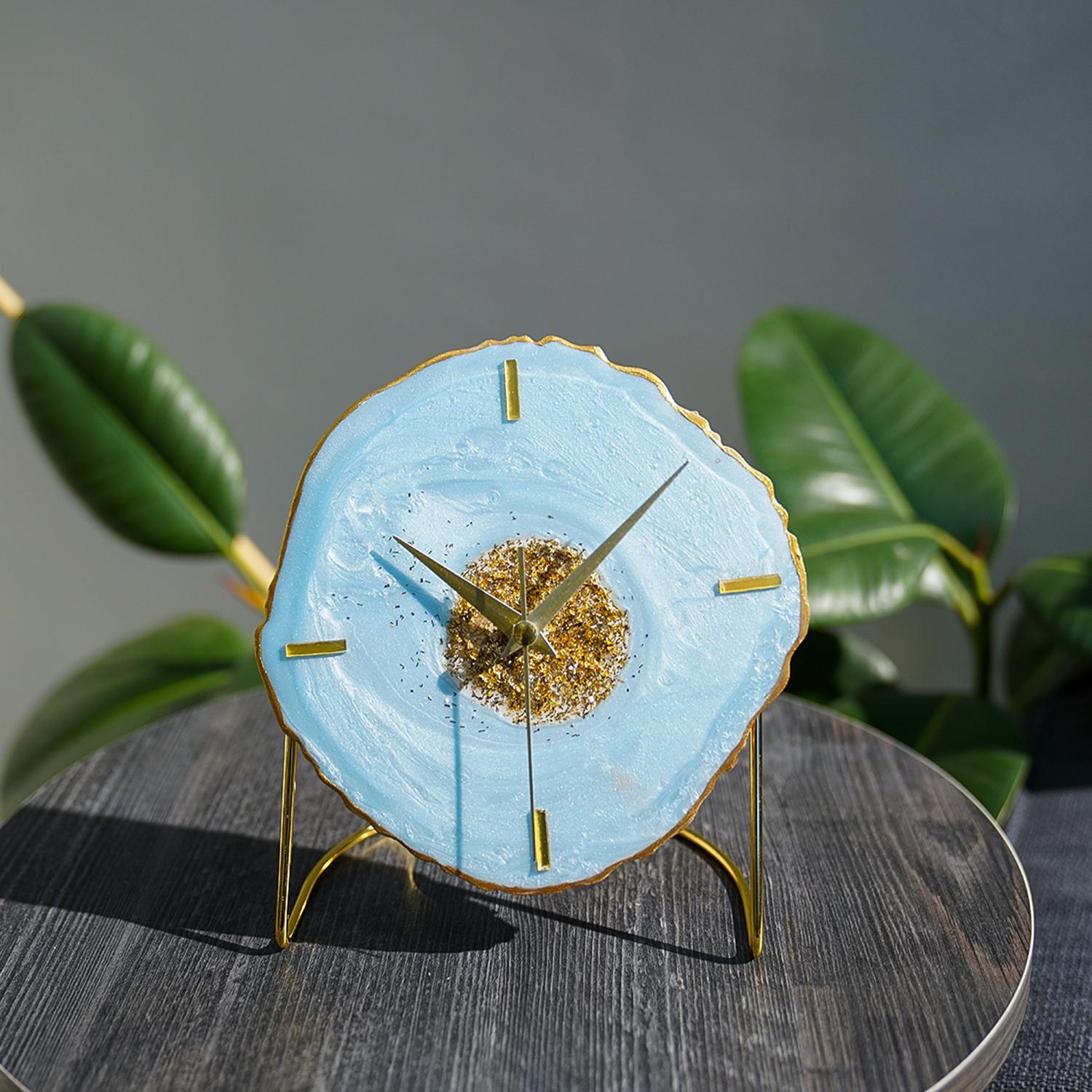 

Muyika Новые декоративные настольные часы Diverso 18x23 см с бесшумным механизмом, красочный дизайн 18 x 23 cm белый