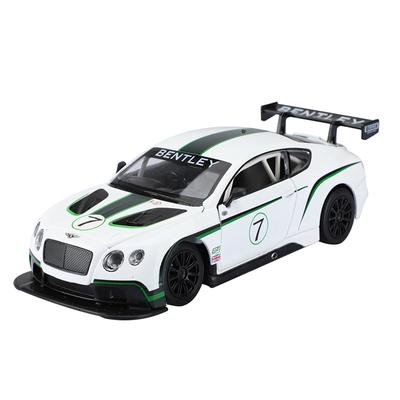 Modello in Miniatura Diecast di Auto da Corsa Bentley Continental GT3 in Scala 1/24 con Porta Apribile da Collezione Simulazione Modello in Metallo Veicoli Giocattolo per Bambini