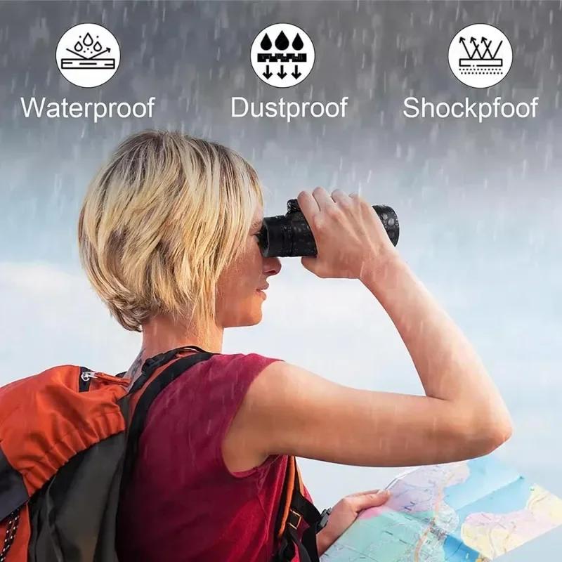 80x100 Portable Monocular Telescope HD Long Range Zoom Telescope with Tripod  Phone Clip for Hunting Sports Outdoor Camping