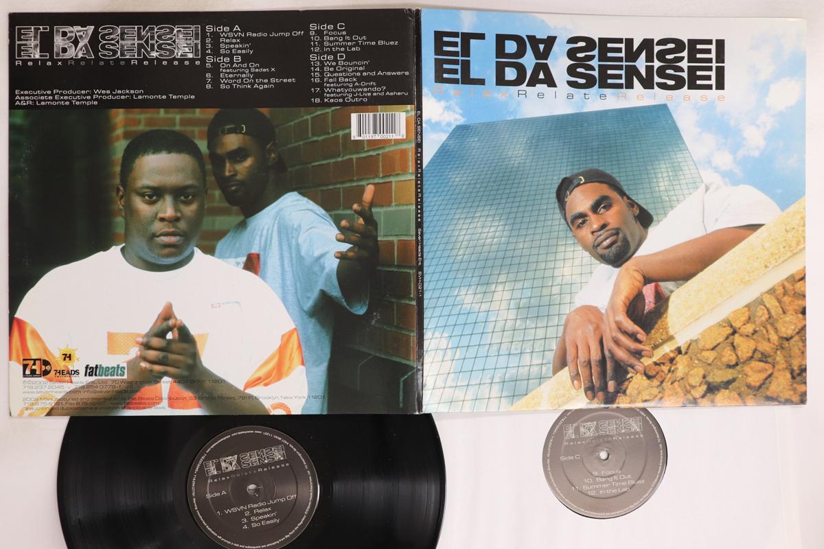 

LP Record EL DA SENSEI - Relax Relate Release SVH0211 SEVEN HEADS 2002 US Rap & Hip-Hop/R&B Used