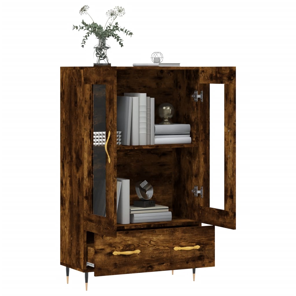 Highboard Smoked Oak 69.5 x 31 x 115 cm Particleboard