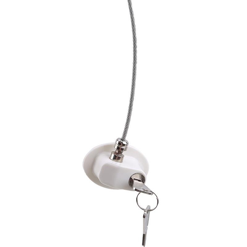 

Бытовой замок для безопасности детей, замок для раздвижной двери холодильника, замок с ключом от детей One Size белый