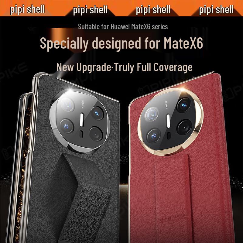 Huawei Mate X6 Klapphandy Luxus Leder Armband Hülle