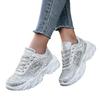 Sequined Leopard Print Lightweight Women's Casual Sneakers