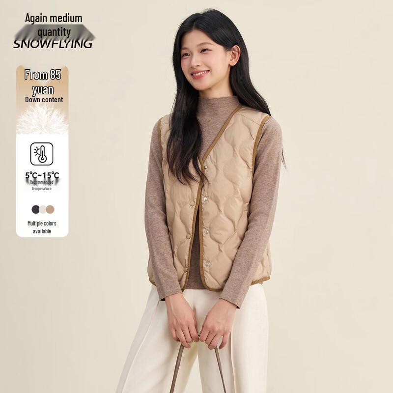 

Xuezhongfei Women s Short V-Neck Down Vest 2XL