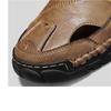Sandali Uomo Intagliati in Pelle con Suola Spessa Scarpe da Spiaggia Antiscivolo Sandali Artigianali Versatili Scarpe Basse da Uomo Scarpe Estive da Esterno