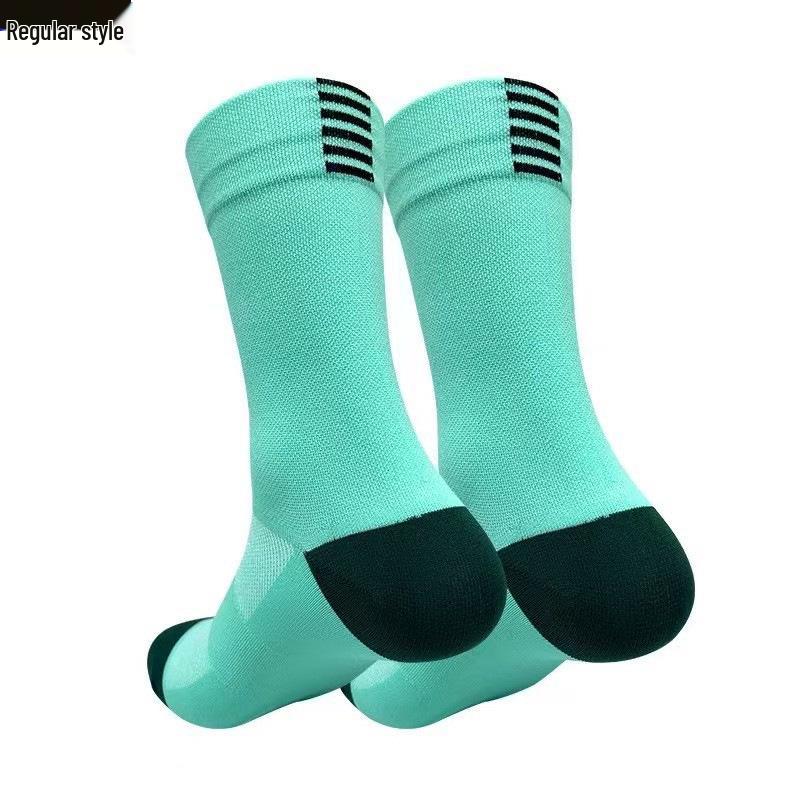 Mid-Calf Breathable Cycling and Running Socks - Sweat-Wicking, Wear-Resistant, Quick-Drying Sports Socks for Outdoor Activities