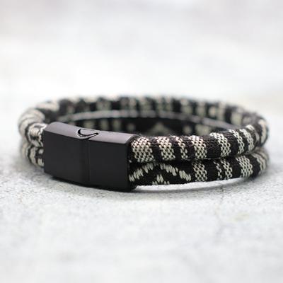 Böhmen Doppelschicht Seilarmband Herren Damen Handgemacht Geflochten Ethnisch Stoff Magnetischer Verschluss Armbänder Stilvoll Paar Freizeit Joias