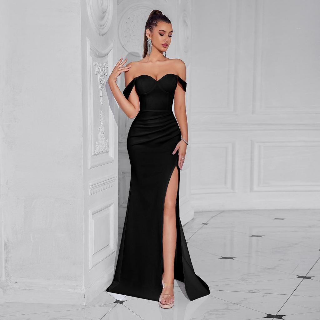 Women's Elegant Slimming High-Slit Evening Dress