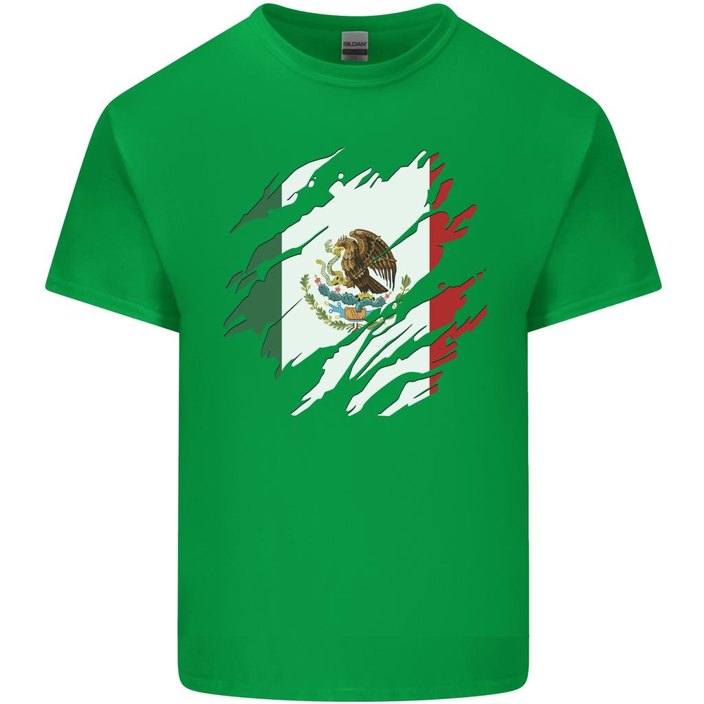Torn Mexico Flag Mexican Day Football Unisexs Light Cotton Tshirt