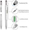 7 In1 Multifunction Ballpoint Pen With Modern Handheld Tool Measure Technical Ruler Screwdriver Touch Screen Stylus Spirit Level