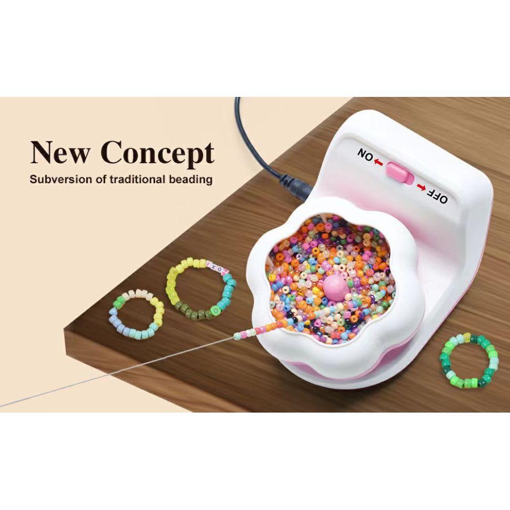 Elektrische automatische Perlenmaschine Perlenschale DIY manuelle Perlenmaschine weiches Keramikstück Reisperlen Perlenwerkzeug Perlengerät