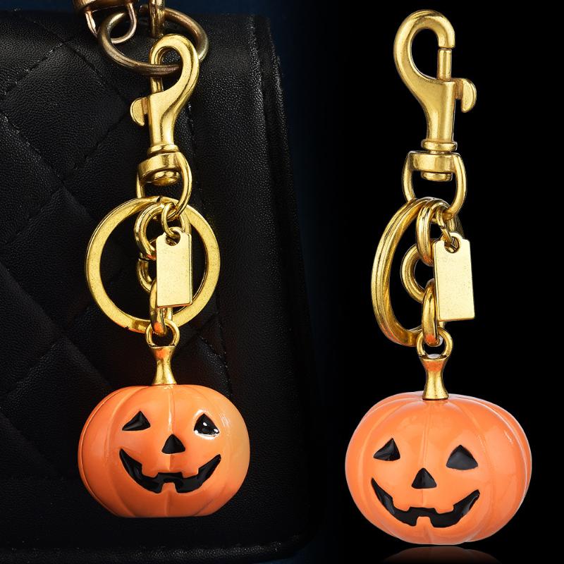 Halloween Pumpkin Keychain Keyring Funny Pumpkin Pendant Bag Charms Halloween Party Gifts Decorations For Women Men Kids