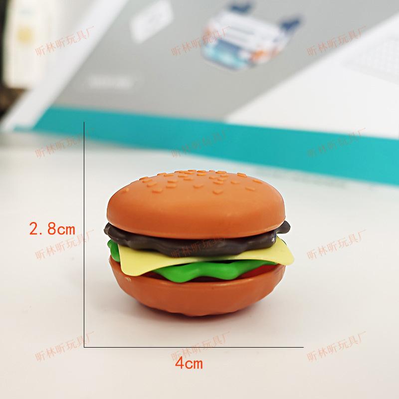 Diy Children'S Play House Burger Western Food Kitchen Simulation Breakfast Toast Sandwich Food Play Model