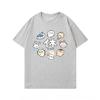 Miniso Ein Süßes Kurzes Baumwoll-T-Shirt für Damen und Herren, Bedruckt im Stil des Japanischen Kiyokawa, Mit Einem Lockereren und Kleinen Achtteiligen Usaki