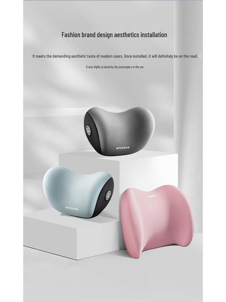 Scaun Auto Șofer Spumă cu Memorie Suport Lombar și Perna Perna Tetieră