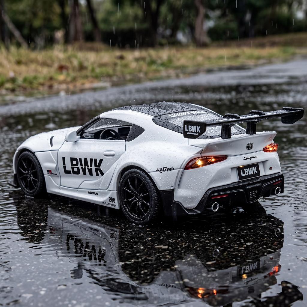 1:22 Toyota GR Supra A90 Liberty Walk LBWK Widebody Modified Vehicle Alloy Sports Car Model Diecast Metal Track Racing Car Gift