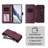 Zipper Leather Wallet Phone Case On For Coque iPhone 17 Pro Max 17 Air 16 15 14 13 12 11 Pro Max 16 15 14 Plus Cards Cover Funda