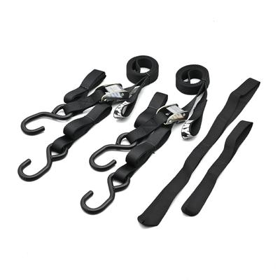 Daytona Motorcycle Strap Set with Cam 300kg Load 25mm Black Tie-Down (2 Straps) Buckle, Capacity, Width,