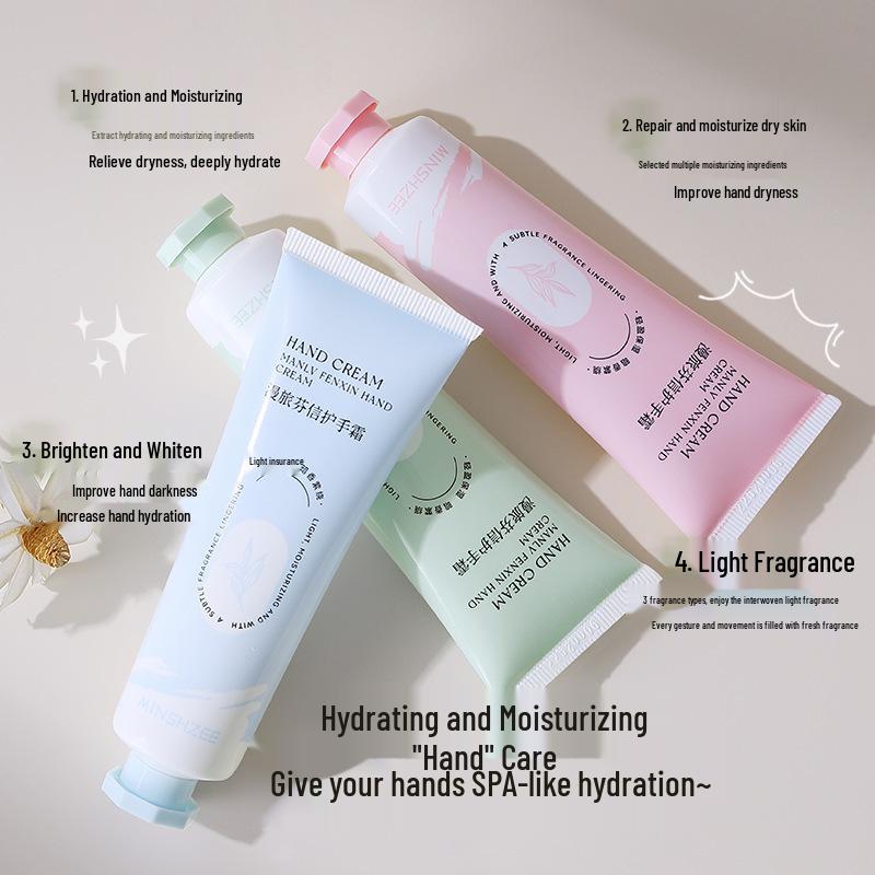 Mingxi Zhi Fragrant Hand Cream Gift Set: Moisturizing & Hydrating for Autumn/Winter, Anti-Cracking, Refreshing Care